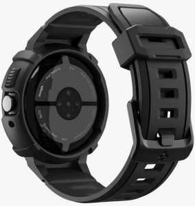 Spigen Rugged Armor Pro + Stand, matte black - Google Pixel Watch 4 45mm 5