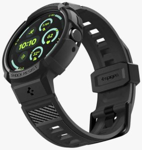 Spigen Rugged Armor Pro + Stand, matte black - Google Pixel Watch 4 45mm 10