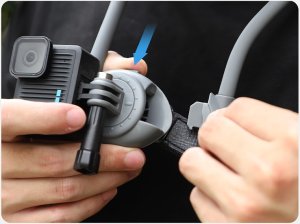 UCHWYT NA SZYJĘ Z MOCOWANIEM GOPRO DO KAMER M.IN. GOPRO HERO, DJI ACTION 5 PRO, OSMO 360 6