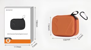 SunnyLife FUTERAŁ CASE ETUI OCHRONNE DO DJI OSMO ACTION 6 / 5 PRO / 4 / 3 + AKCESORIA (POMARAŃCZOWY) 13