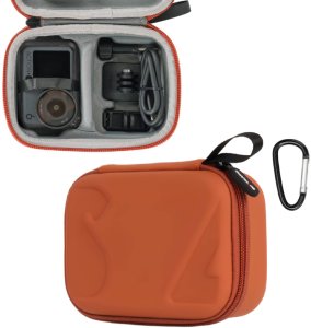 SunnyLife FUTERAŁ CASE ETUI OCHRONNE DO DJI OSMO ACTION 6 / 5 PRO / 4 / 3 + AKCESORIA (POMARAŃCZOWY) 2