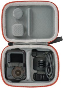SunnyLife FUTERAŁ CASE ETUI OCHRONNE DO DJI OSMO ACTION 6 / 5 PRO / 4 / 3 + AKCESORIA (POMARAŃCZOWY) 6