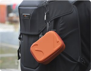 SunnyLife FUTERAŁ CASE ETUI OCHRONNE DO DJI OSMO ACTION 6 / 5 PRO / 4 / 3 + AKCESORIA (POMARAŃCZOWY) 9