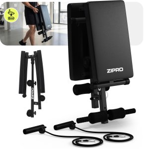 Zipro Sixbox Ławka skośna do ćwiczeń mięśni brzucha składana z regulacją 4