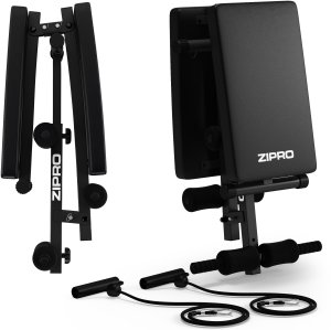 Zipro Sixbox Ławka skośna do ćwiczeń mięśni brzucha składana z regulacją 9