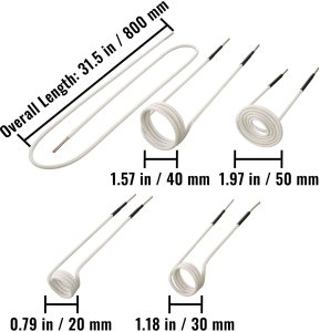 Zestaw cewek do podgrzewacza nagrzewnicy indukcyjnej 8szt do śrub nakrętek 7