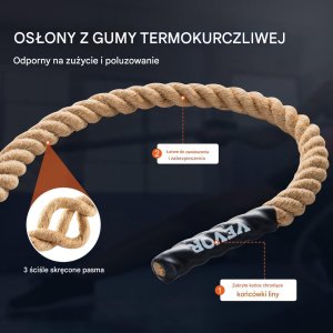 Profesjonalna Lina do Treningu i Wspinaczki 30,48 m 3