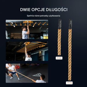 Profesjonalna Lina do Treningu i Wspinaczki 30,48 m 6