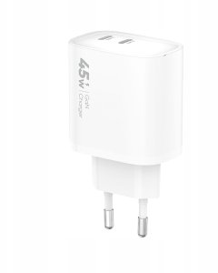 SZYBKA Ładowarka sieciowa USB TYP-C 3A 45W KOSTKA + KABEL LIGHTNING 3