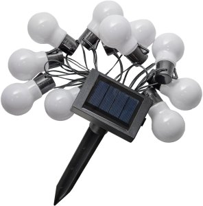 Girlanda Solarna ZORZA 10x Lampki Solarne Ogrodowe Wiszące 4