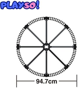 Pociąg na choinkę Kolejka świąteczna 288cm PlaySo 699-128A 14