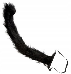 Futrzasty koci ogon na gumce 4