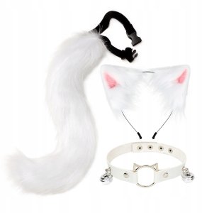 Futrzasty koci ogon na gumce 6