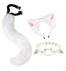 Futrzasty koci ogon na gumce 9