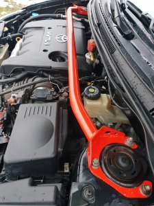 Rozpórka Toyota Corolla E12 przednia górna White 4