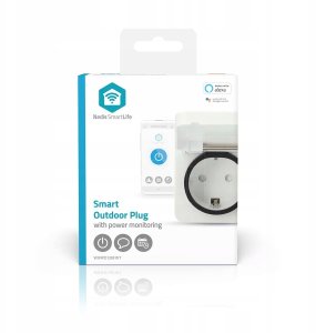 Nedis SmartLife Smart Plug | IP44 | Miernik mocy | 3680 W | EU wtyczka 7