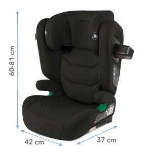 Fotelik samochodowy Monroe KIDWELL FOTELIK TENDO BLACK 100-150cm ISOFIX 8