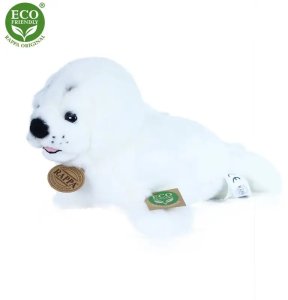 Rappa Pluszowa realistyczna maskotka Foka biała 25 cm 2