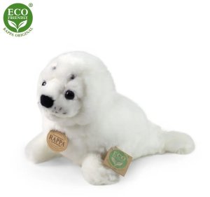 Rappa Pluszowa realistyczna maskotka Foka biała 25 cm 6