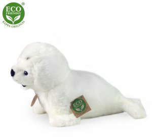 Rappa Pluszowa realistyczna maskotka Foka biała 25 cm 7
