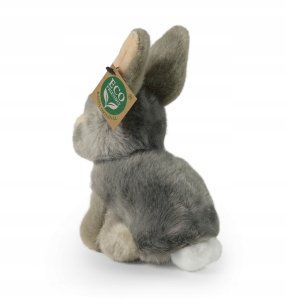 Rappa Pluszowa realistyczna maskotka Królik szary siedzący 16 cm 4
