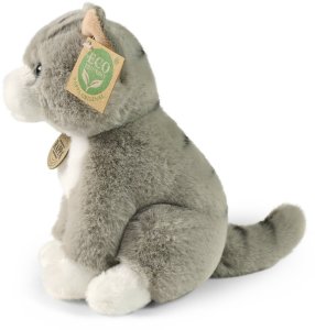 Rappa Pluszowa realistyczna maskotka Kot szary siedzący 23 cm Soft Collection 3