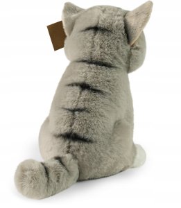 Rappa Pluszowa realistyczna maskotka Kot szary siedzący 23 cm Soft Collection 4