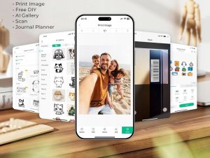 Drukarka Bluetooth Nelko Pp03 Druk Zdjęć Kolor 600dpi Do Telefonu Smartfona Pp03 / Niebieski 18