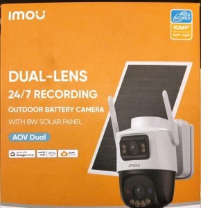 Zestaw Kamera IP IMOU AOV Dual 5MP+5MP 2.4GHz / 5GHz WiFi+4G + panel solarny 8W 2