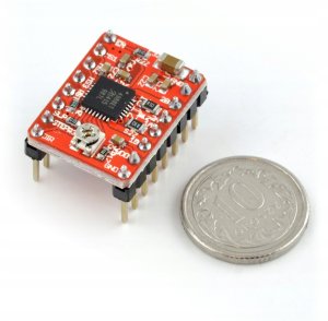 Sterownik silnika krokowego A4988 RepRap - czerwony} 4