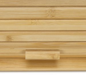 Chlebak bambusowy duży 38x28x18 cm zamykany szafka na pieczywo pojemnik z roletą UNIWERSALNY 5