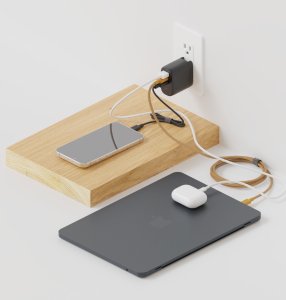 Native Union 67W USB-C PD 3-Port Fast GaN Wall Charger White 7