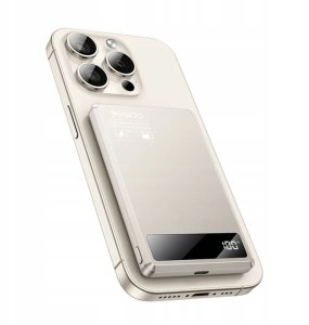 Powerbank 4kom.pl Yesido Powerbank YP66 5 000 mAh 20W USB-C + 15W MagSafe Złoty 2