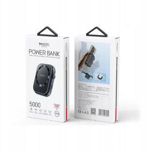 Yesido Powerbank YP59 5 000 mAh 20W USB-C + 15W MagSafe, BLACK / CZARNY 2