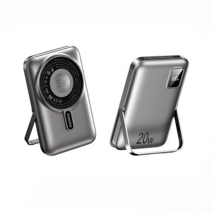 POWERBANK REMAX 3w1 10000mAh 15W RPP-695 WITH FOLDABLE STAND GREY 4