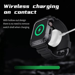 Uniq NILLKIN ETUI DYNAGUARD WRISTBAND APPLE WATCH 44mm/4/5/6, BLACK / CZARNY 3