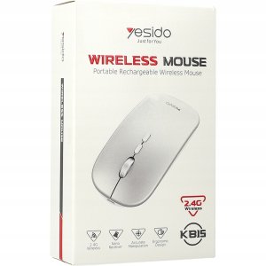 Mysz Genius Yesido Mysz Bezprzewodowa KB15 280mAh 2.4GHz Srebrny 7