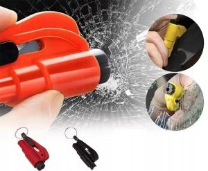 AKCESORIUM DO SAMOCHODU T-PHOX MŁOTEK DO SZYB + NÓŻ DO SZYB RED 4