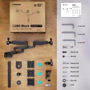 Onkron Uchwyt biurkowy na monitor 13"-32" G280-B (G280-B) 2