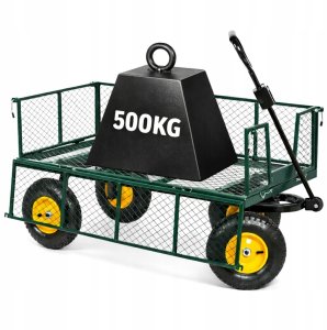 Wózek Ogrodowy Transportowy Składany Przyczepka Stalowa 200 kg 5