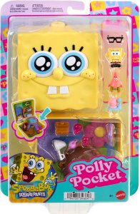Mattel Polly Pocket - SpongeBob Kanciastoporty Zestaw kompaktowy (JKC84) 6