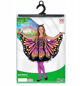 Strój motyla w kolorze różowym rozm. 128cm 2