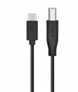 Kabel USB CM-BM 1.8m czarny drukarkowy 2