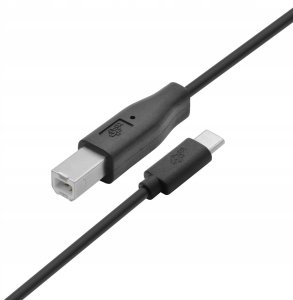 Kabel USB CM-BM 1.8m czarny drukarkowy 3