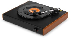RP337W Vintage gramofon z bezprzewodowymi głośnikami BT Drewno one size 4