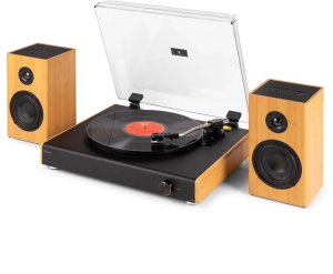 RP337BB Vintage gramofon z bezprzewodowymi głośnikami BT Bamboo one size 11