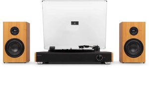 RP337BB Vintage gramofon z bezprzewodowymi głośnikami BT Bamboo one size 2