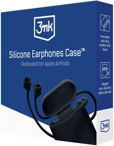 Accessories - Apple AirPods 4 - 3mk Silicone AirPods Case Black 2