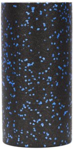 Roller do masażu, ćwiczeń, wałek piankowy średnio twardy czarno-niebieski UNIWERSALNY 5