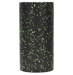 Roller do masażu, ćwiczeń, wałek piankowy średnio twardy czarno-zielony UNIWERSALNY 5